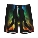 Seven Chakras Aura Print Men's Sports Shorts