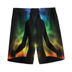Seven Chakras Aura Print Men's Sports Shorts
