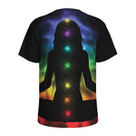 Seven Chakras Aura Print Men's Sports T-Shirt