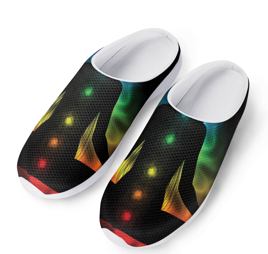 Seven Chakras Aura Print Mesh Casual Shoes