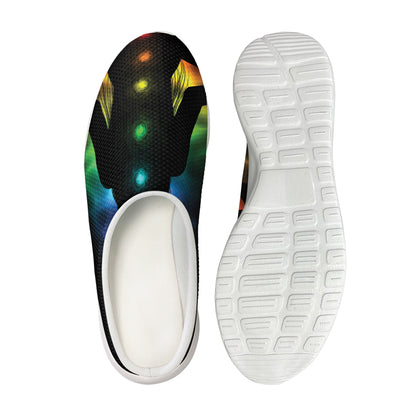 Seven Chakras Aura Print Mesh Casual Shoes