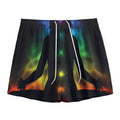 Seven Chakras Aura Print Mesh Shorts