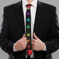 Seven Chakras Aura Print Necktie