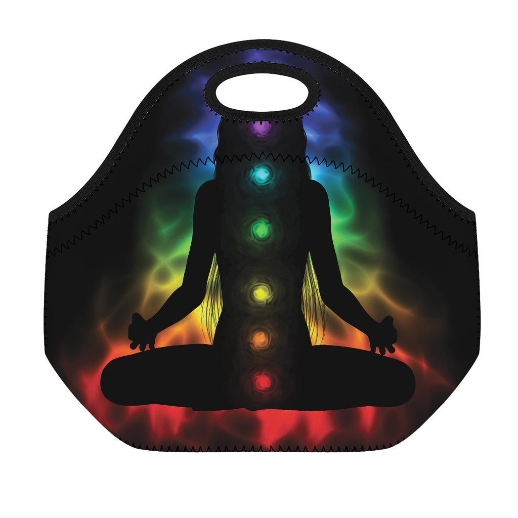 Seven Chakras Aura Print Neoprene Lunch Bag