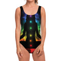 Seven Chakras Aura Print One Piece Swimsuit