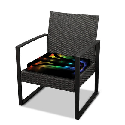 Seven Chakras Aura Print Outdoor Seat Cushion Cover