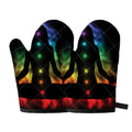Seven Chakras Aura Print Oven Mitts