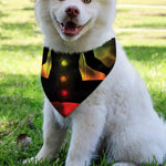 Seven Chakras Aura Print Over The Collar Dog Bandana