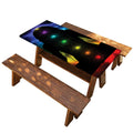Seven Chakras Aura Print Picnic Table Cover