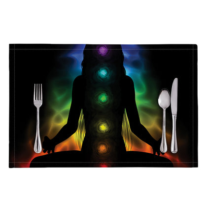 Seven Chakras Aura Print Placemat
