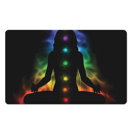 Seven Chakras Aura Print Polyester Doormat