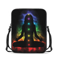Seven Chakras Aura Print Rectangular Crossbody Bag