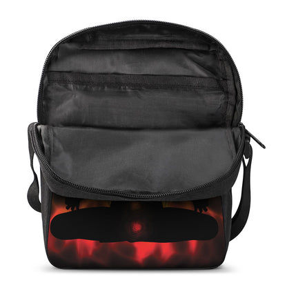 Seven Chakras Aura Print Rectangular Crossbody Bag