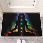 Seven Chakras Aura Print Rubber Doormat