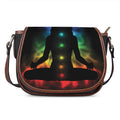 Seven Chakras Aura Print Saddle Bag