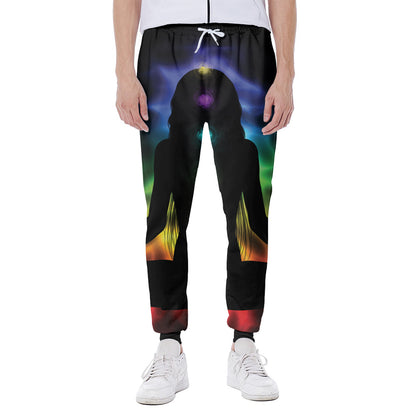 Seven Chakras Aura Print Scuba Joggers