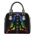 Seven Chakras Aura Print Shoulder Handbag