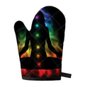 Seven Chakras Aura Print Single Oven Mitt