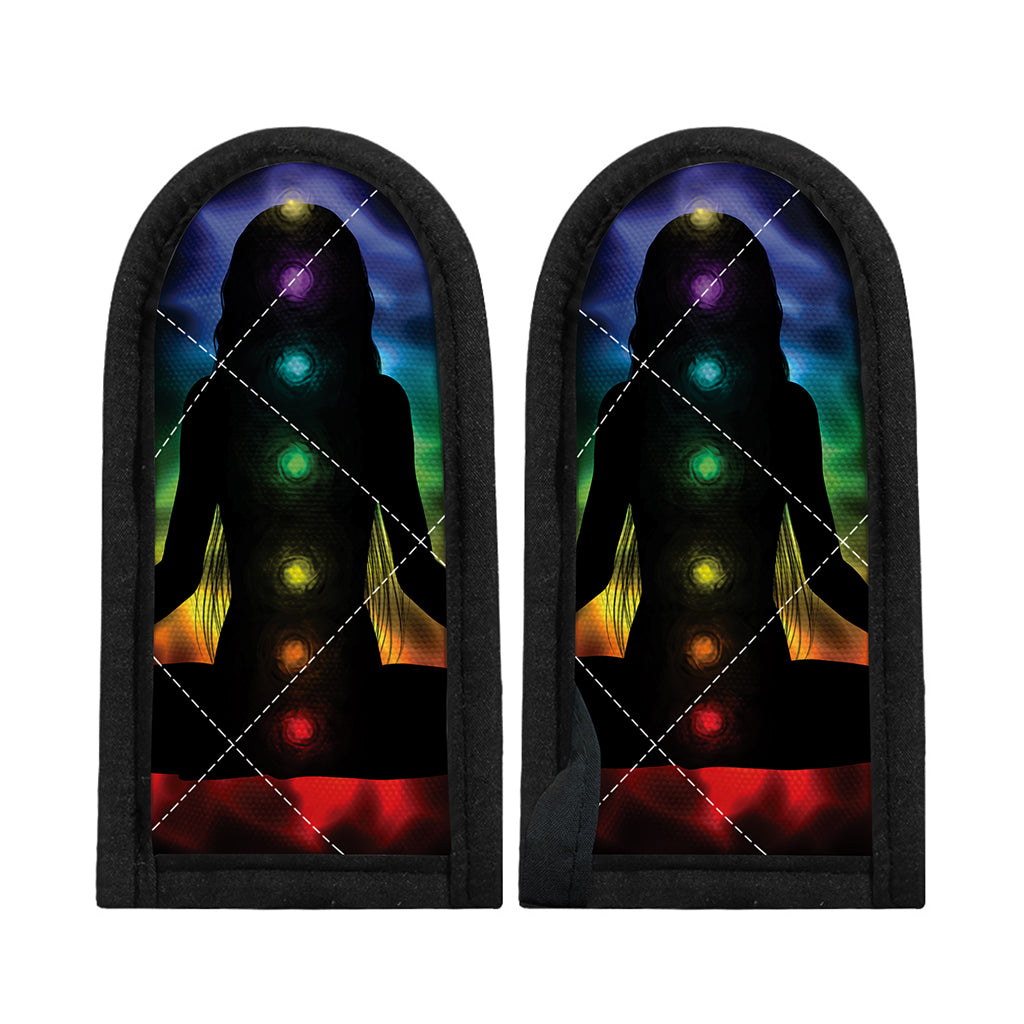 Seven Chakras Aura Print Skillet Handle Cover