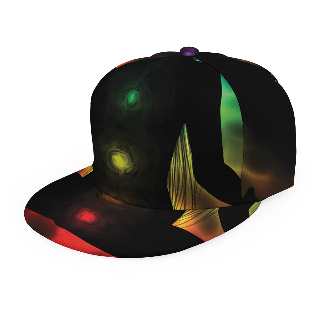 Seven Chakras Aura Print Snapback Cap