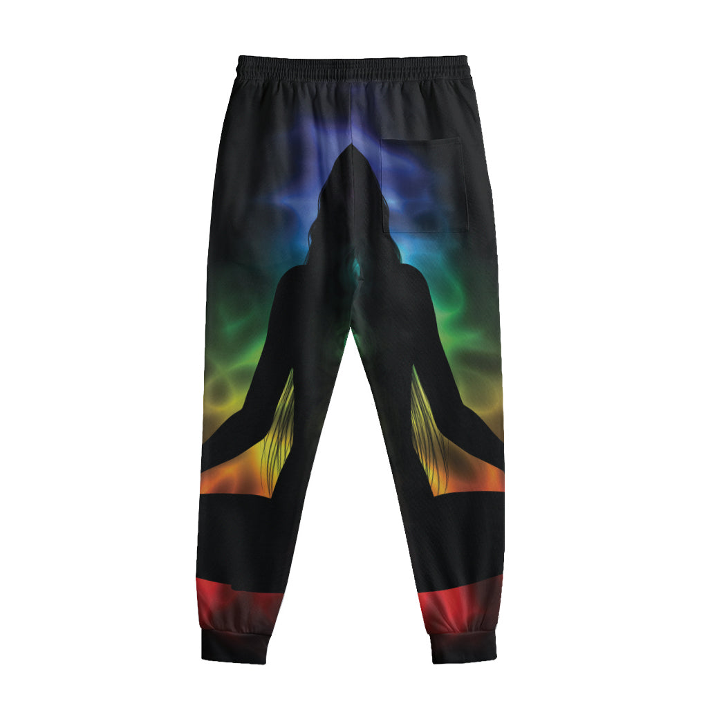 Seven Chakras Aura Print Sweatpants