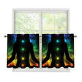 Seven Chakras Aura Print Tier Curtains