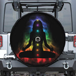 Seven Chakras Aura Print Tire Cover With Camera Hole