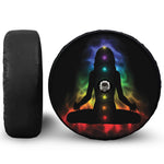 Seven Chakras Aura Print Tire Cover With Camera Hole