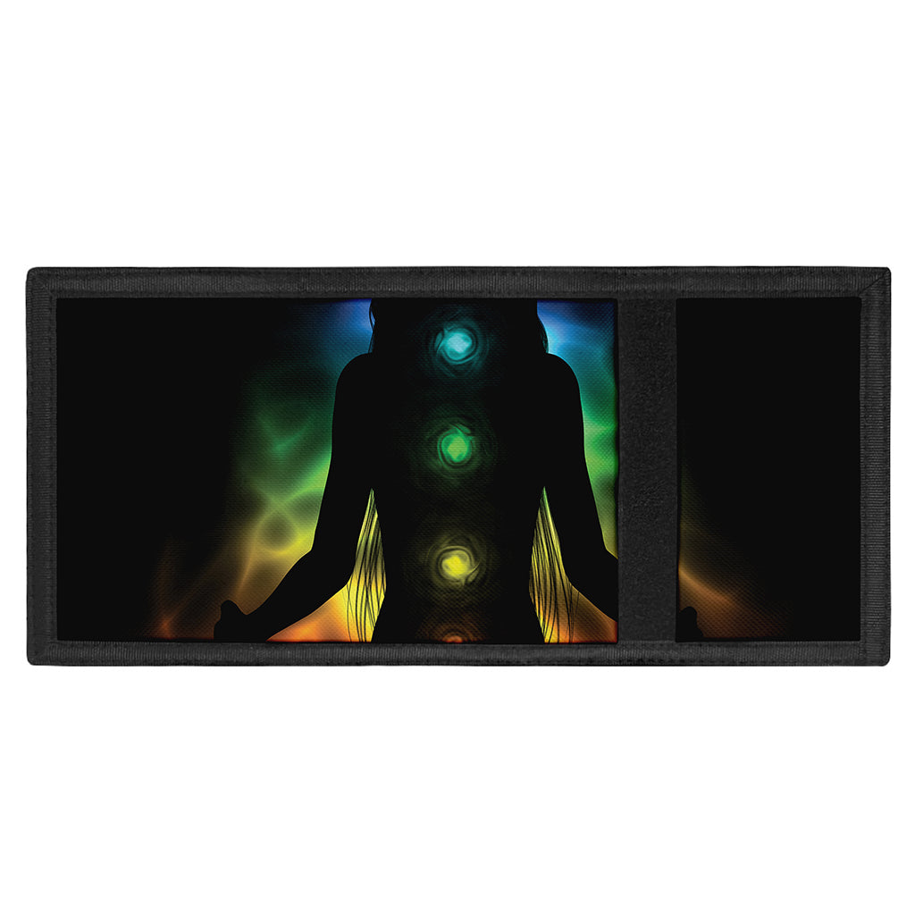 Seven Chakras Aura Print Trifold Wallet