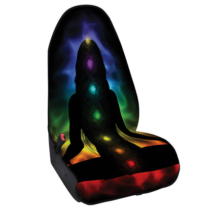 Seven Chakras Aura Print Waterproof Car Seat Cover