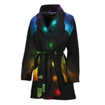 Seven Chakras Aura Print Women's Bathrobe
