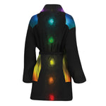 Seven Chakras Aura Print Women's Bathrobe