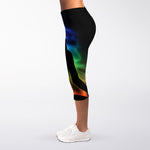 Seven Chakras Aura Print Women's Capri Leggings