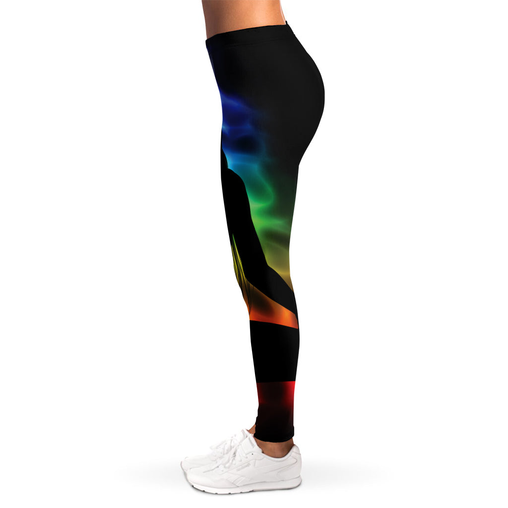 Seven Chakras Aura Print Women's Leggings