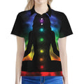 Seven Chakras Aura Print Women's Polo Shirt