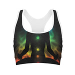 Seven Chakras Aura Print Women's Sports Bra
