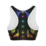 Seven Chakras Aura Print Women's Sports Bra