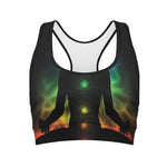 Seven Chakras Aura Print Women's Sports Bra