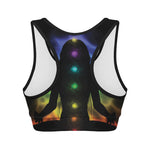 Seven Chakras Aura Print Women's Sports Bra