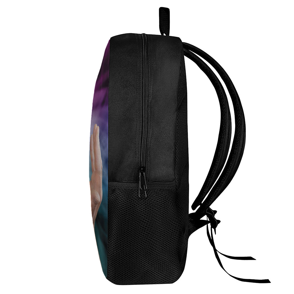 Seven Chakras Energy Print 17 Inch Backpack