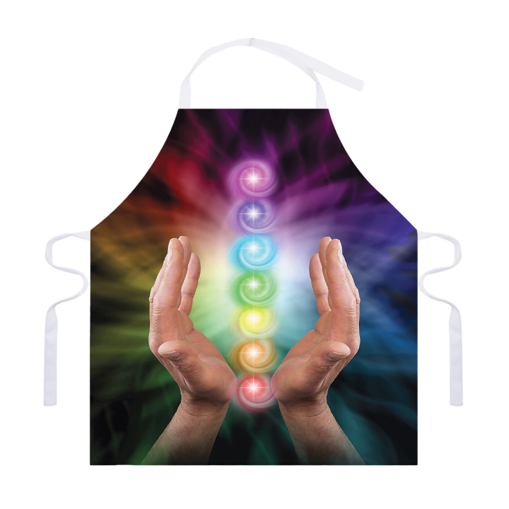 Seven Chakras Energy Print Adjustable Apron