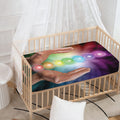 Seven Chakras Energy Print Baby Crib Sheet