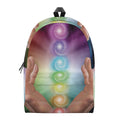 Seven Chakras Energy Print School Backpack