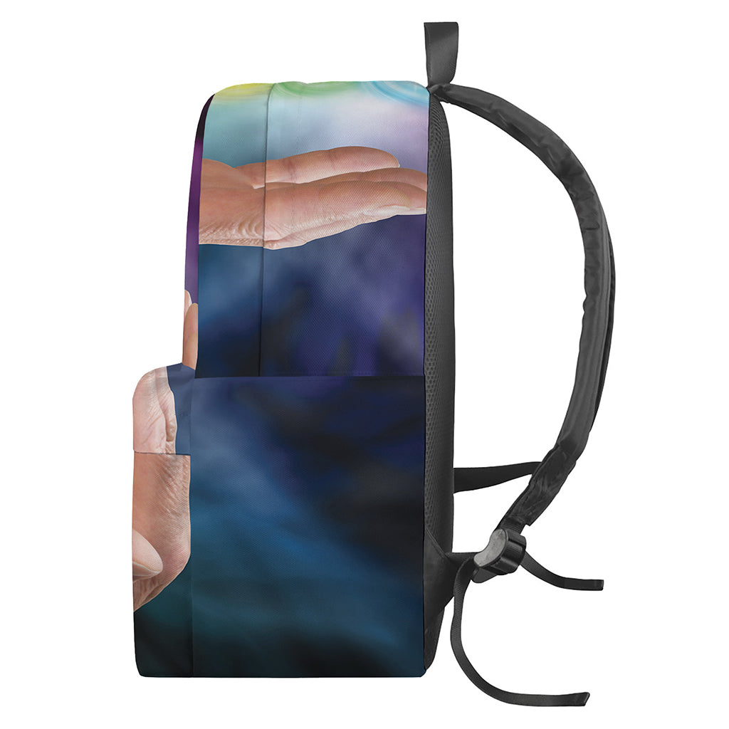 Seven Chakras Energy Print Backpack