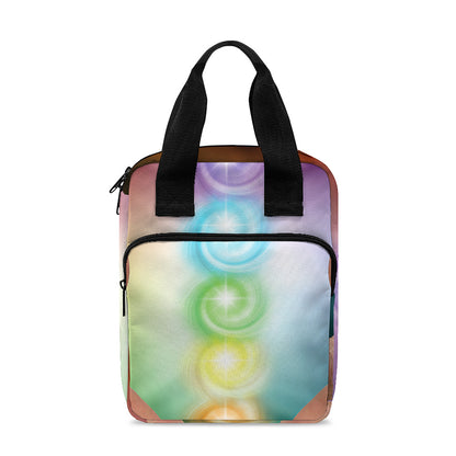 Seven Chakras Energy Print Bible Tote Bag