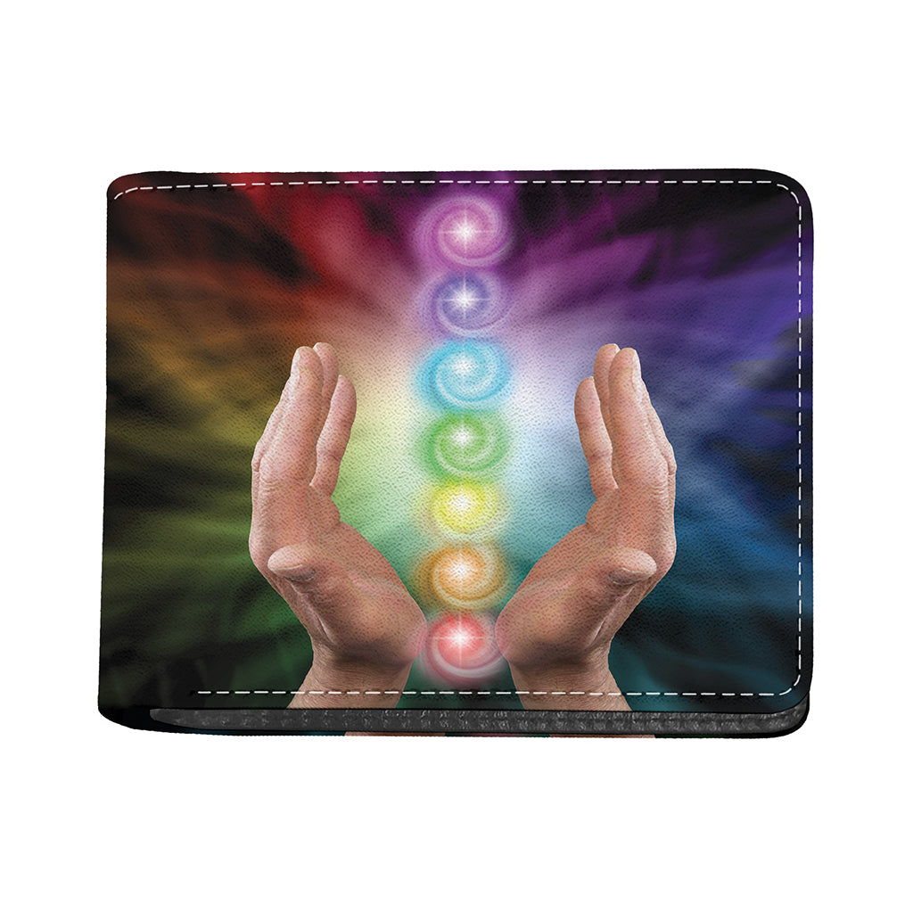 Seven Chakras Energy Print Bifold Wallet