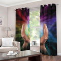 Seven Chakras Energy Print Dimout Grommet Curtains