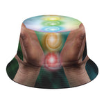 Seven Chakras Energy Print Bucket Hat