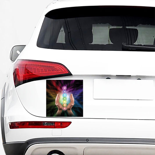 Seven Chakras Energy Print Car Sticker