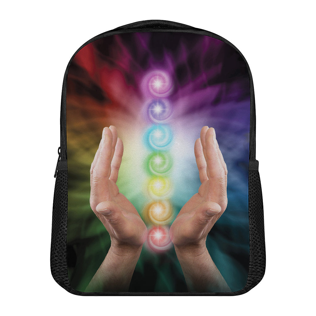 Seven Chakras Energy Print Casual Backpack